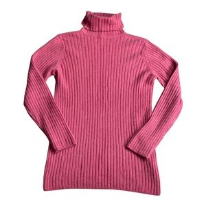 Johnston’s of Elgin Scotland Cashmere Roll-Collar Turtleneck Jumper Sweater 38/L